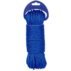 Corde cable polyéthylène bleu 5 mm Long.25 m 0