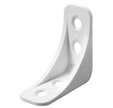 Lot de 4 équerres d'assemblage plastique blanc 40 x 40 x 16 mm