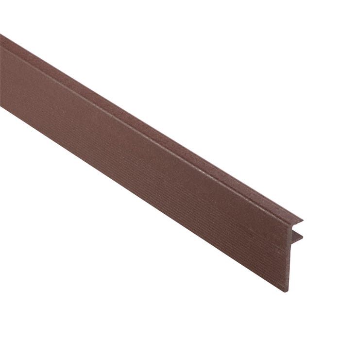 Profil de finition composite marron Ep.3,5 x l.10 x L.300 cm 0