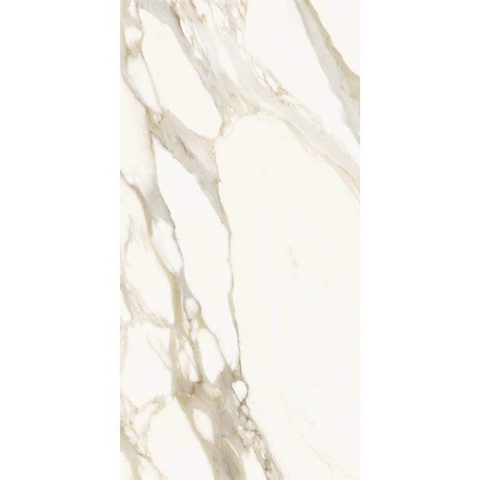 Carrelage intérieur sol et mur beige effet marbre l.60 x L.120 cm Marble one Calacatta Brillant 1