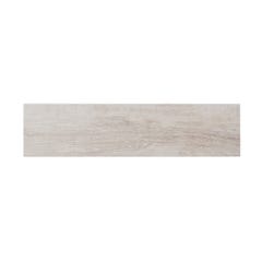 Carrelage intérieur sol et mur blanc effet bois l.15 x L.61 cm Quercus Bianco 0