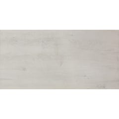 Carrelage intérieur sol et mur blanc effet bois l.30 x L.60,3 cm Roy Bianco 0