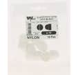 CACHE ECROU HEXA NYLON BLANC M10 X10