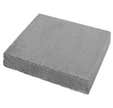 Chapeau plat gris de l.32 x P.32 cm pour pilier de l.25 x P.25 cm