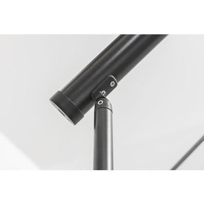 Escalier double quart tournant gris/wengé noir MAS 1.4 050 inox Larg.85 cm