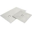 Revêtement pour receveur "Fundo Top Primo" Stone gris 1200 x 900 x 6 mm excentré WEDI