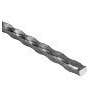 Barre martelée c14x14mm - l3000mm
