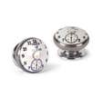 Bouton porcelaine/acier d40 mm montre paris