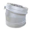 Coude 15° DPI inox Diam.180 mm