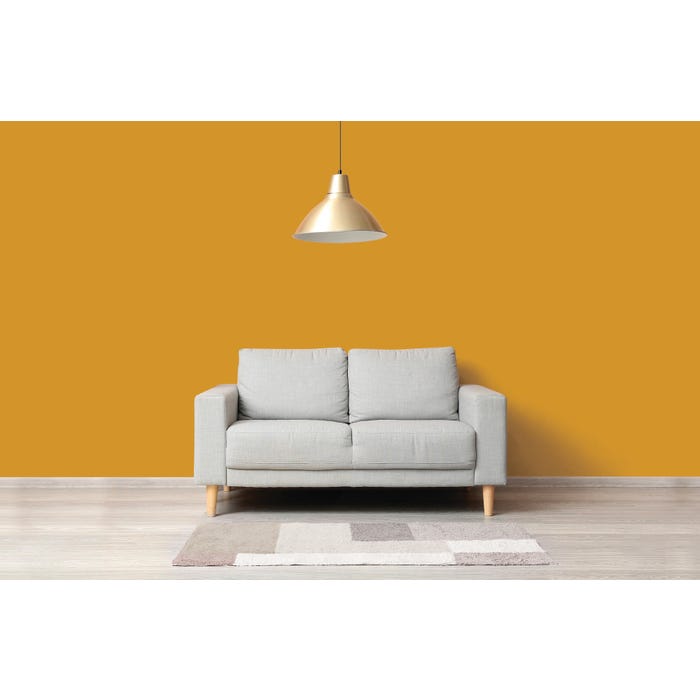 Peinture intérieure multi support acrylique velours jaune ambre 2,5 L Mosaline - MOSAIK 3