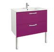 Lot de 2 facades tiroir "VARIO" 80 aubergine