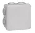 BOÎTE DE DÉRIVATION ETANCHE 80X80MM BLANC LEGRAND IP55 PLEXO