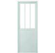 Bloc-porte Atelier VITRAL Laqué Blanc Largeur 83 cm Poussant Droit