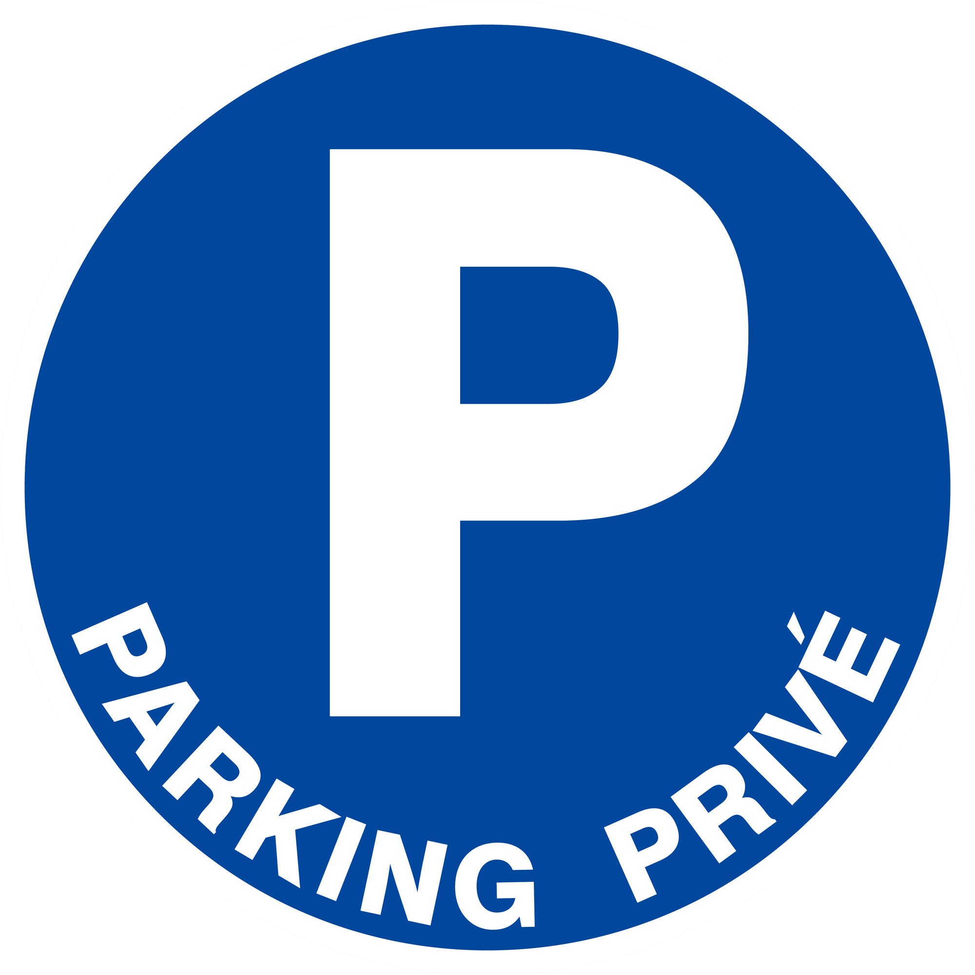 Panneau parking privé Diam.300 mm 0