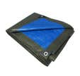 Bache de protection verte / bleue 140 gr l.5 x L.8 m