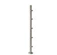 Poteau pour 5 lisses inox 316 Haut.100 cm