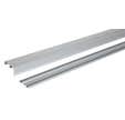 Rails haut et bas gris pour porte coulissante de Long.1,2 m