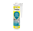 SILICONE BLANC 300ML PUR WEBERSEAL TILE
