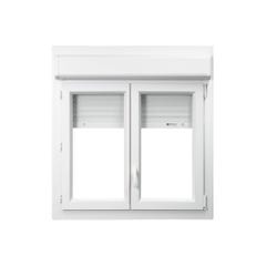 Fenêtre PVC 2 vantaux avec volet roulant intégré monobloc H.115 x l.100 cm - GROSFILLEX 0
