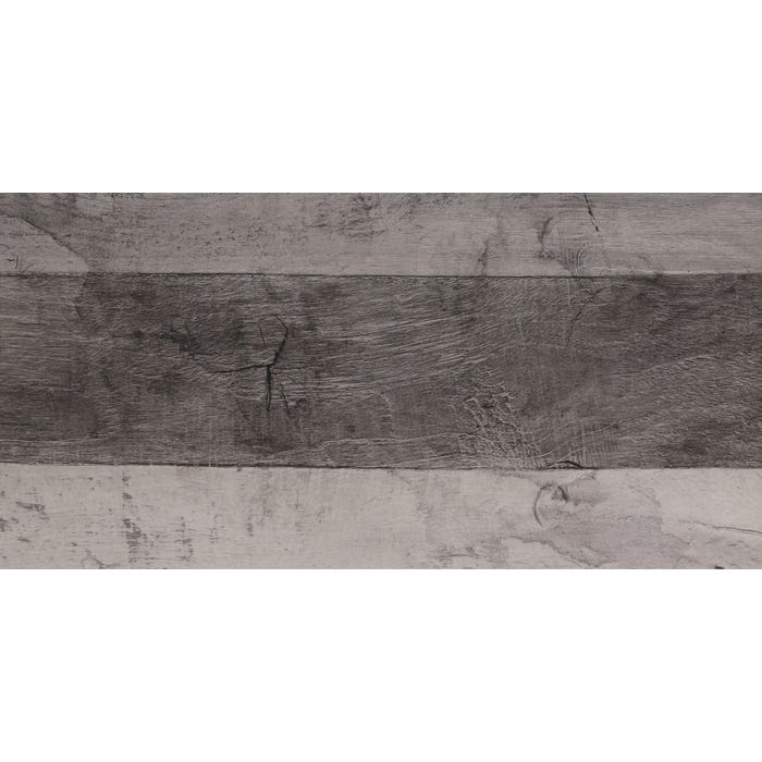 Carrelage intérieur rectifié sol et mur gris effet bois l.30 x L.60 cm Legno Vintage Grey 0