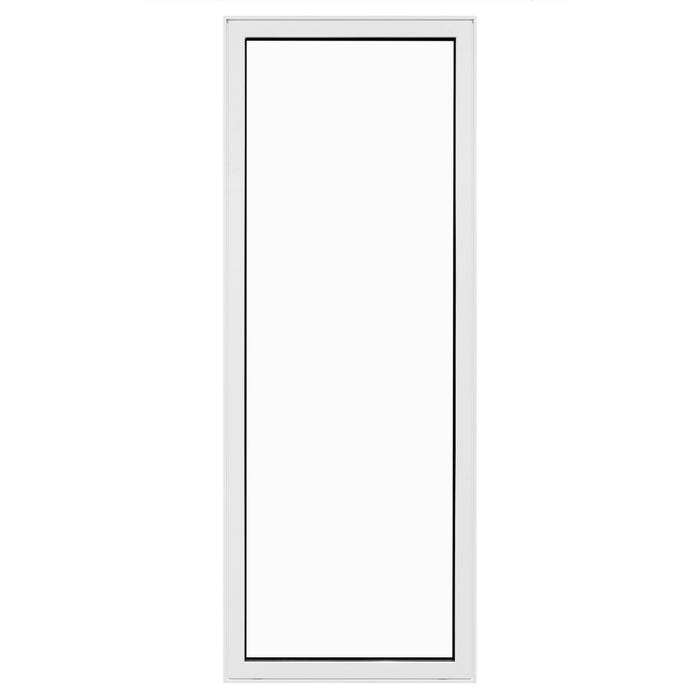 Porte-fenêtre aluminium H.215 x l.80 cm ouvrant à la française 1 vantail tirant droit blanc 2