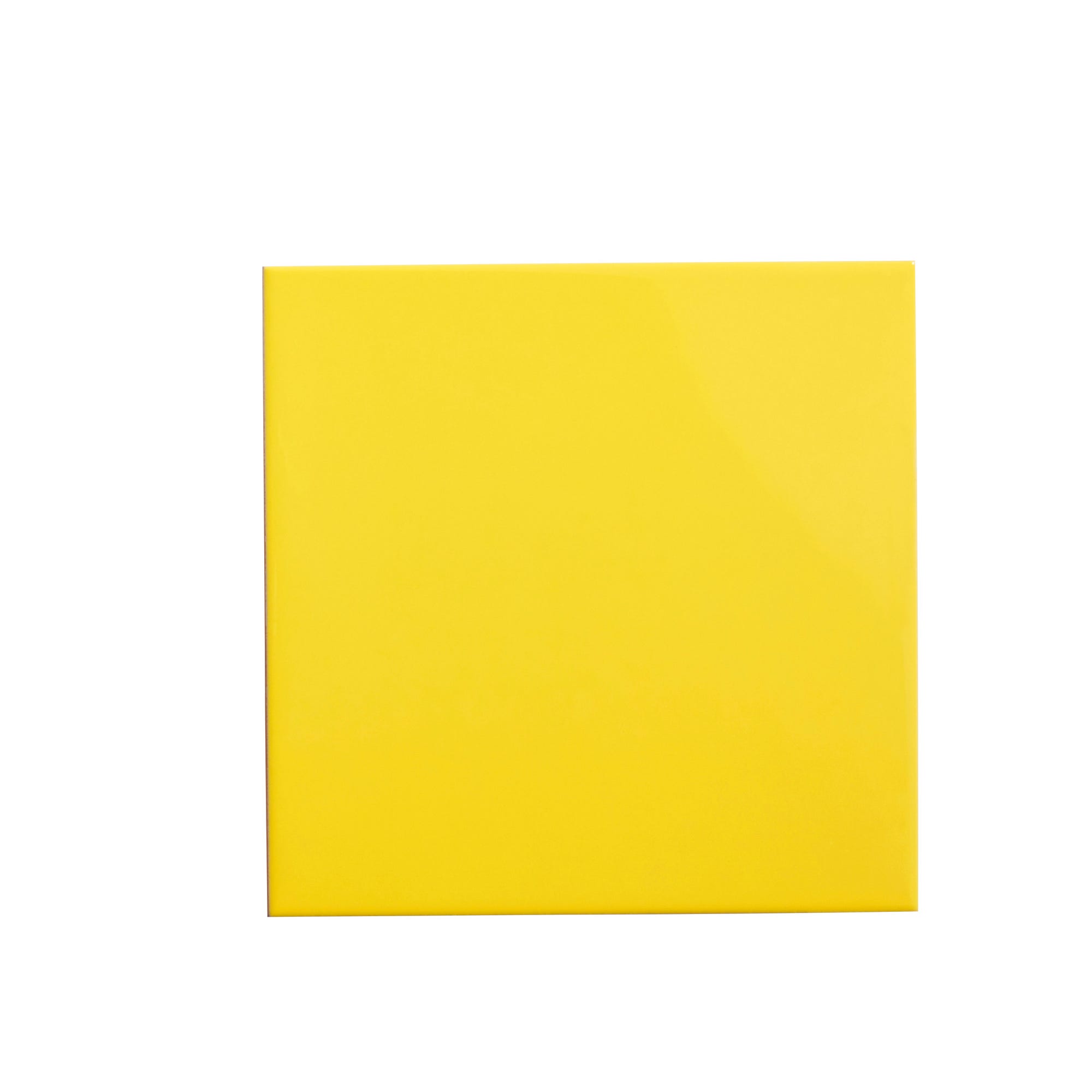 Faïence jaune uni l.20 x L.20 cm Franklin 1