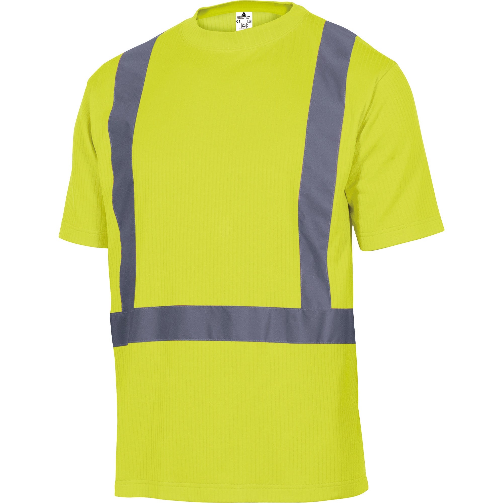Tee shirt haute visibilité manches courtes jaune Taille M - DELTA PLUS 0