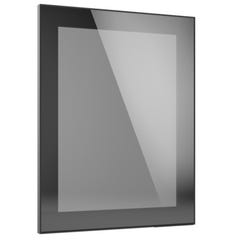 Porte vitrée réversible 45 x 57,3 cm Aluminium noir/Verre gris fumé 0