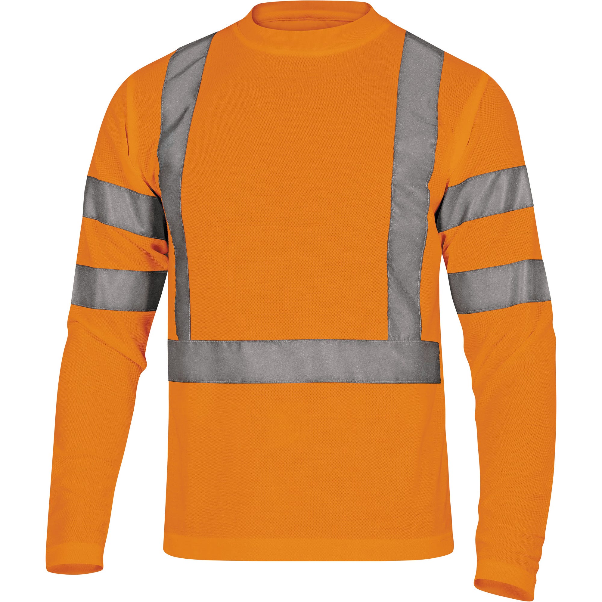 Tee shirt haute visibilité à manches longues orange T.XXL - DELTA PLUS 0