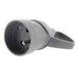 FICHE FEMELLE 2P+T 10/16A ECLIPS AN.GRIS