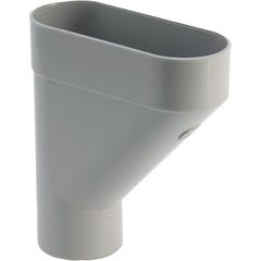 Jambonneau PVC gris Diam.80 mm - GIRPI 0