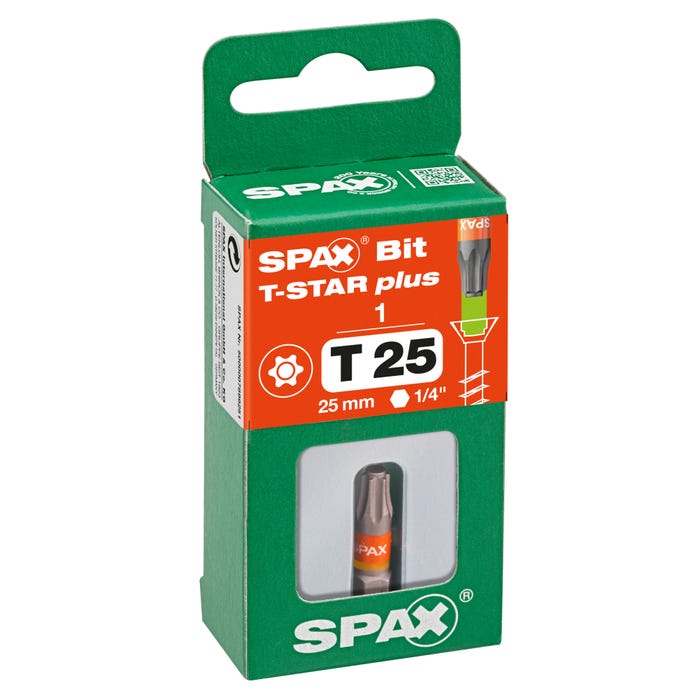 Embout de vissage Torx inox SPAX-BIT T 25, 25 mm 1