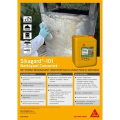 Nettoyant dégraissant concentré multi-usage 5 L Sikagard 101 - SIKA 2