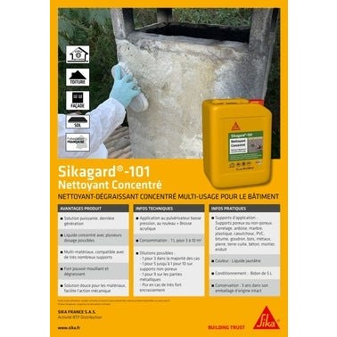 Nettoyant dégraissant concentré multi-usage 5 L Sikagard 101 - SIKA 2