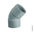 Coude Evacuation 45 Femelle / Femelle Ø40mm - Carton de 100