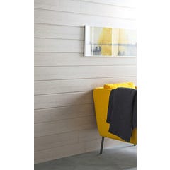 Lambris MDF rev tu d cor gris 8x150x2600MM Colis de 2 Lambris MDF rev tu d cor gris 8x150x2600MM Colis de 2