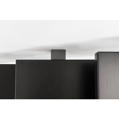 Escalier double quart tournant gris/wengé noir MAS 1.4 050 inox Larg.75 cm 6