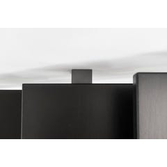 Escalier double quart tournant gris/wengé noir MAS 1.4 050 inox Larg.85 cm 6
