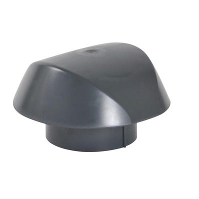 Chapeau de ventilation simple anthracite Diam.100 mm Atemax - NICOLL 1