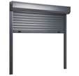 Volet roulant aluminium gris à sangle H.170 x l.150 cm