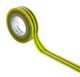 RUBAN ADHESIF VERT/JAUNE 10M X 15MM