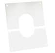 Plaque de propreté blanche en 2 parties 400 x 400 mm Diam.125 mm Apollo Pp