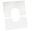 Plaque de propreté blanche en 2 parties 400x400 mm Ø125 APOLLO PP