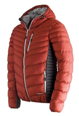Doudoune couleur sale rouille