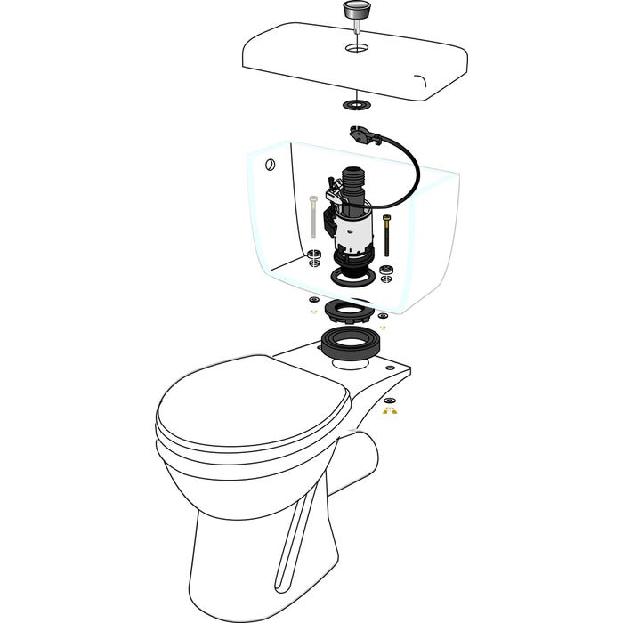 Mécanisme WC simple chasse à câble MD² Wirquin Pro 1