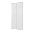 Kit portes de placard coulissantes blanches 2 vantaux 10x1200x2500mm