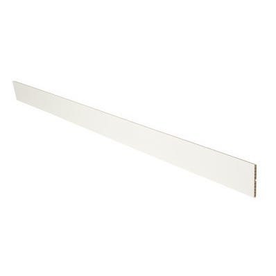 Plinthe PVC décor blanc brillant - Dimensions 16x150x2000mm