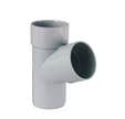 Culotte 67.30° PVC gris Diam.80 mm - GIRPI