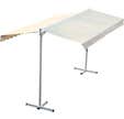 Store banne double pente à bras 4 x 3 m