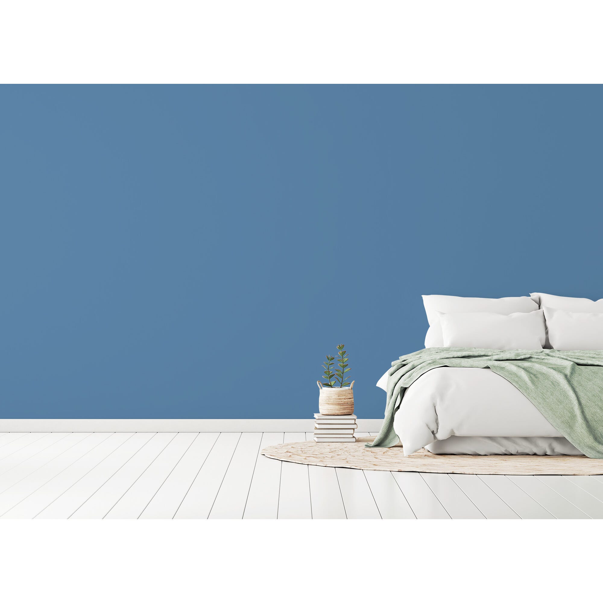 Peinture intérieure mat bleu adour teintée en machine 4L HPO - MOSAIK 4